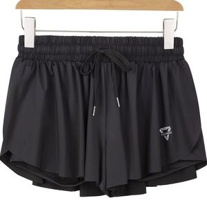 luogongzi 2 in 1 Flowy Running Shorts for Women Gym Yoga Athletic